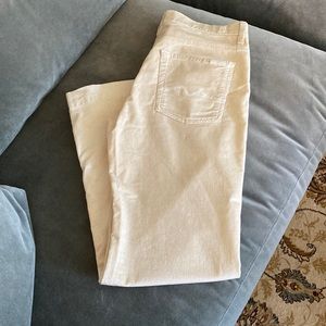 Winter white corduroy jeans.